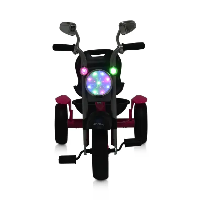 Byox Retro Τρίκυκλο Ποδήλατο με Μουσική και Φως Pink 3+ Ετών 3