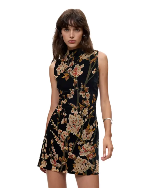 Desigual - Γυναικείο Mini Φόρεμα Gem 26WWVW39-2000 Μαύρο με Σχέδια - L 2