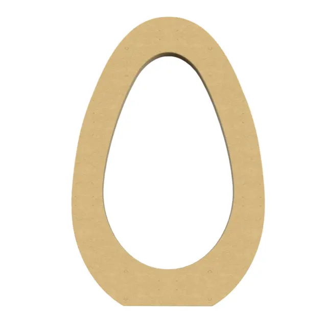 Αυγό επιτραπέζιο διάτρητο ξύλινο MDF, 110x170x19mm
