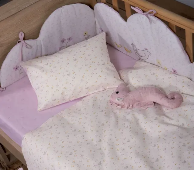 Nef-Nef Homeware Βρεφικά Σετ Σεντόνια Κούνιας Cute & Sweet 120x170 Μωβ 2
