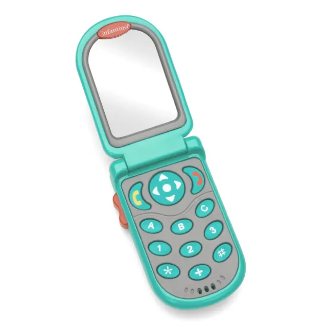 INFANTINO FLIP & PEEK FUN PHONE - TEAL