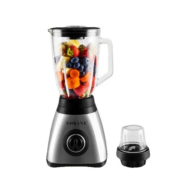 Μπλέντερ Inox SK-144 με Γυάλινη Κανάτα 1.5lt και Ισχύ 450W