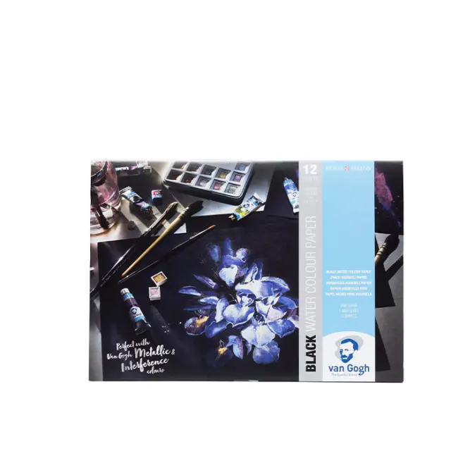 Μπλοκ Talens Van Gogh Black για Ακουαρέλες A4 - 360gr/m² - 12 Φύλλα