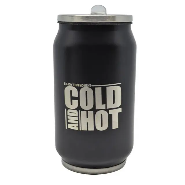 Ποτήρι Θερμός 'Cold and Hot' Μαύρο Inox 330ml ANKOR