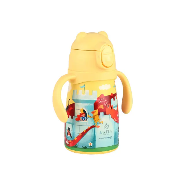 Estia Θερμός Παιδικό Bubble Bottle Save The Aegean 300Ml Fortress Dragon 3