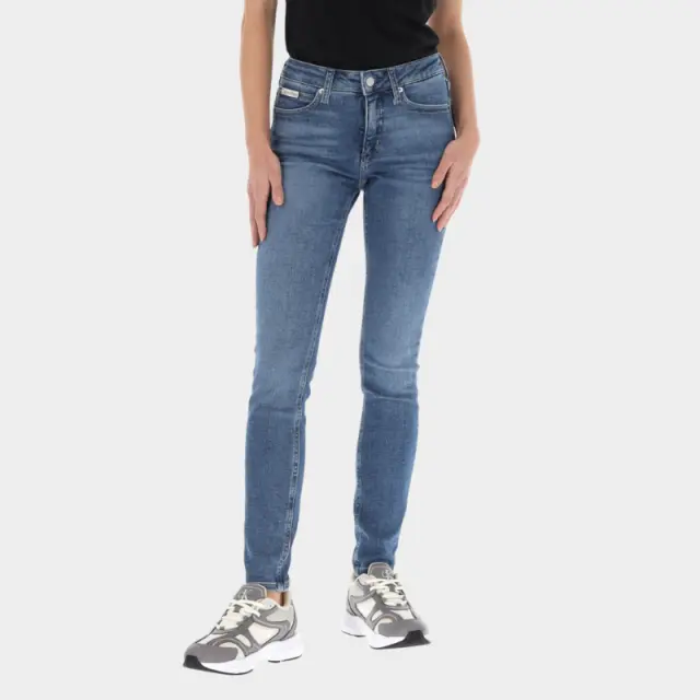 Calvin Klein - Γυναικείο Παντελόνι Mid Rise Skinny Jeans J20J224488-1A4 Μπλε - W29 L32