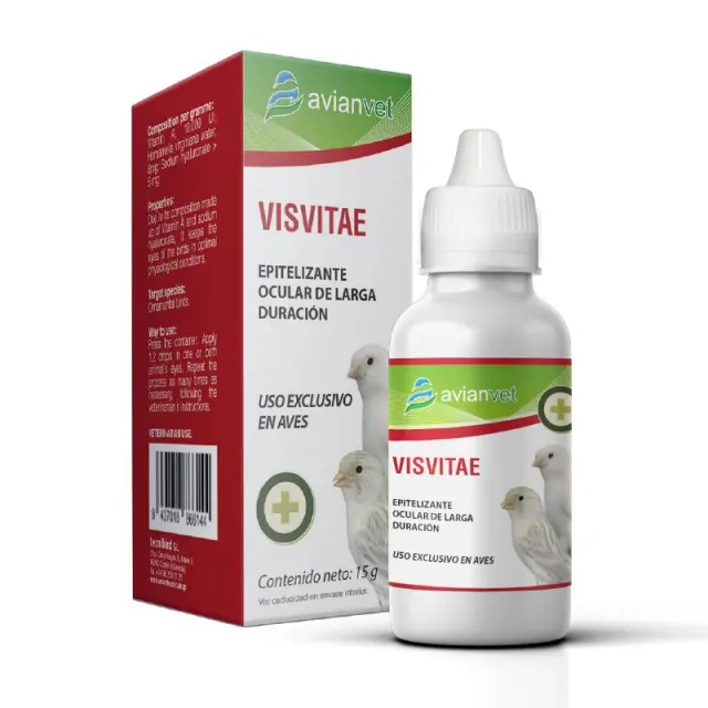 Avianvet Visvitae - Οφθαλμικές Σταγόνες Πτηνών - 15ml