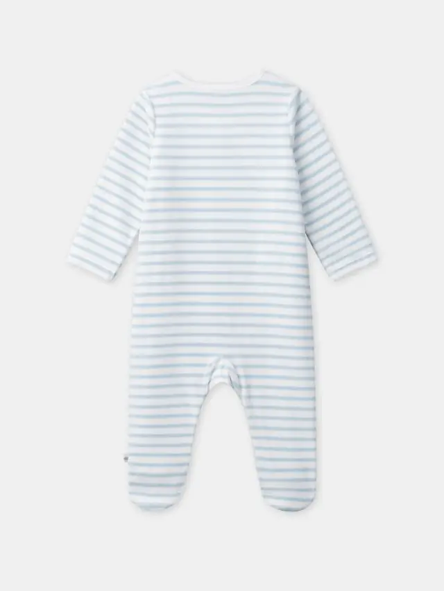 Βρεφικό Φορμάκι για Αγόρια Striped Bear ΜΠΛΕ 3