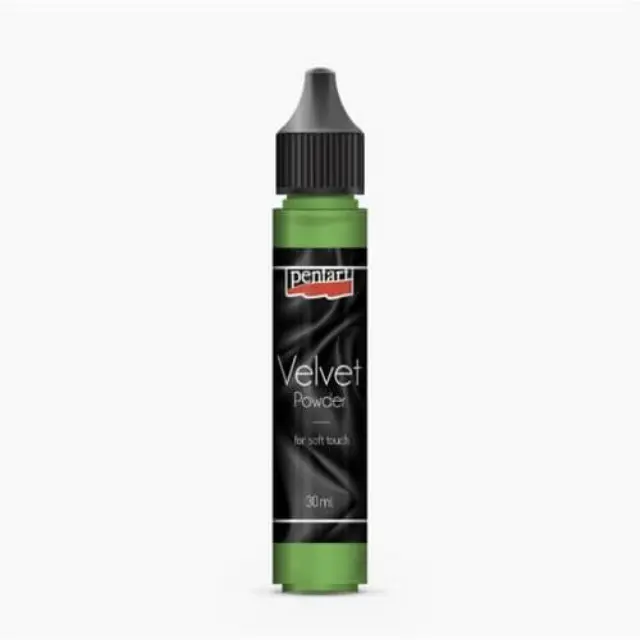 Velvet powder 30 ml Green, Pentart