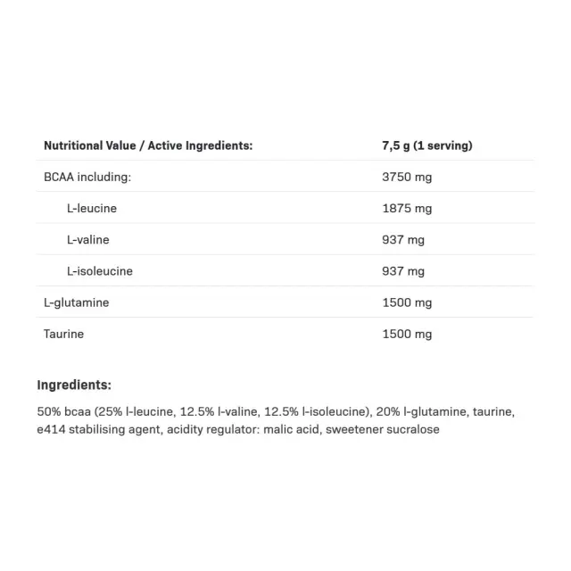 ALLNUTRITION BCAA Max Support Orange, 500 g 2