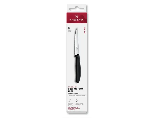 Σετ Μαχαίρια Steak Victorinox Swiss Classic με μήκος λεπίδας 11cm - Black - 6 τεμάχια6.7233.6 2