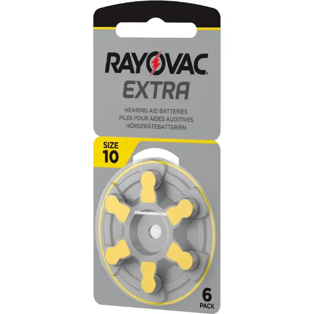 Μπαταρίες Ακουστικών Βαρηκοΐας Rayovac 10 Extra Advanced 1.45V Τεμ. 6 3