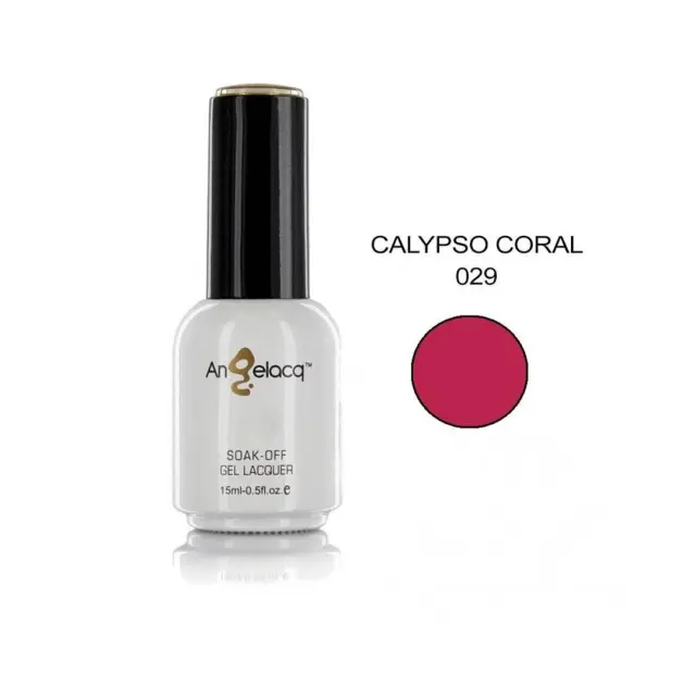 Ημιμόνιμο επαγγελματικό βερνίκι ANGELACQ 15ML - 0.5FL.OZ 029 Calypso Coral
