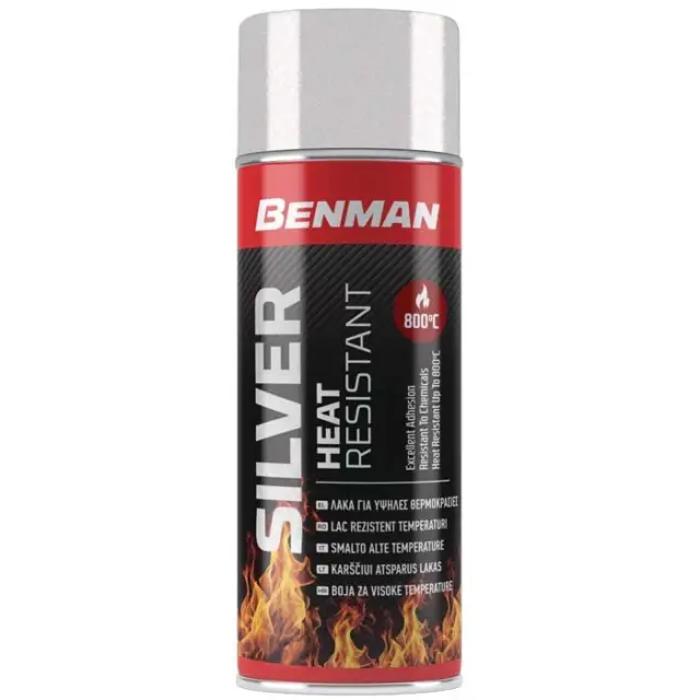 SPRAY ΥΨΗΛΗΣ ΘΕΡΜΟΚΡΑΣΙΑΣ ΑΣΗΜΙ BENMAN 400ML 28615