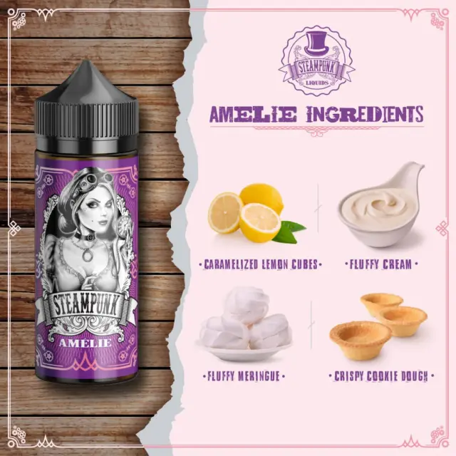 Steampunk Flavor Shot Amelie 30ml/120ml 120ml