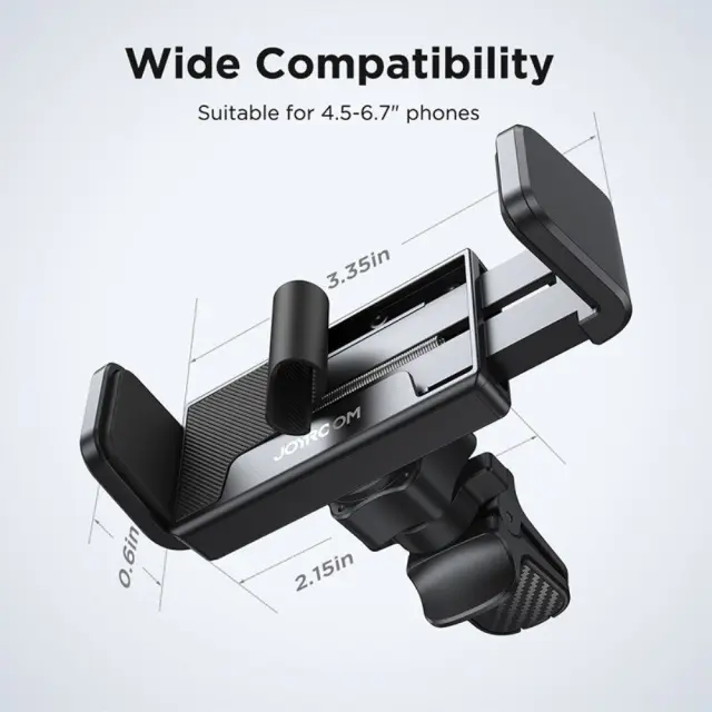 Joyroom® Βάση Κινητού με Ρυθμιζόμενα Άγκιστρα για Αεραγωγό Αυτοκινήτου (JR-ZS377) - Black 2