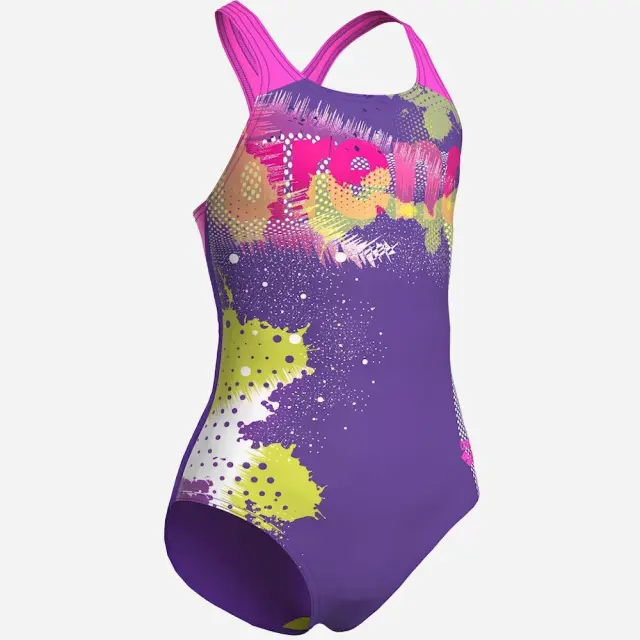 Arena Girls Swimsuit Violert-Pink Multi 008309990 - 8-9 2
