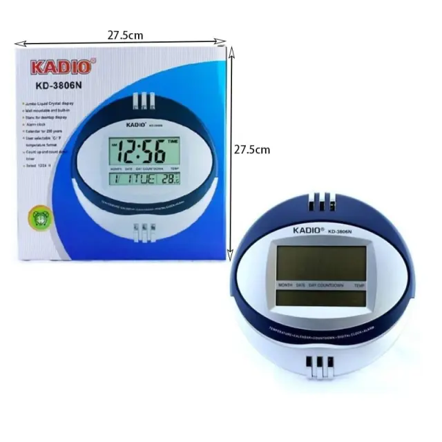 Kadio Ψηφιακό Ρoλόι - Digital Clock KD-3806N 68205 3