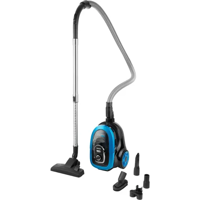 Ηλεκτρική Σκούπα Sencor SVC 1035TQ 750W χωρίς Σακούλα με σωλήνα XL Clean Air Dual HEPA H13 75 dB(A) Μαύρο/Μπλε