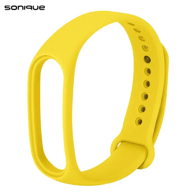 Λουράκι Σιλικόνης Sonique Color για Xiaomi Mi Band 3/4 - Κίτρινο