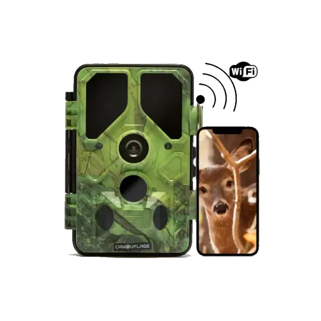 Camouflage EZ45 WiFi Κάμερα Παρατήρησης Άγριας Ζωής 24MP Full HD με Νυχτερινή Όραση
