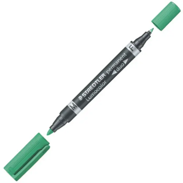 Μαρκαδόρος Staedtler Διπλός Lumocolor Duo - Πράσινο