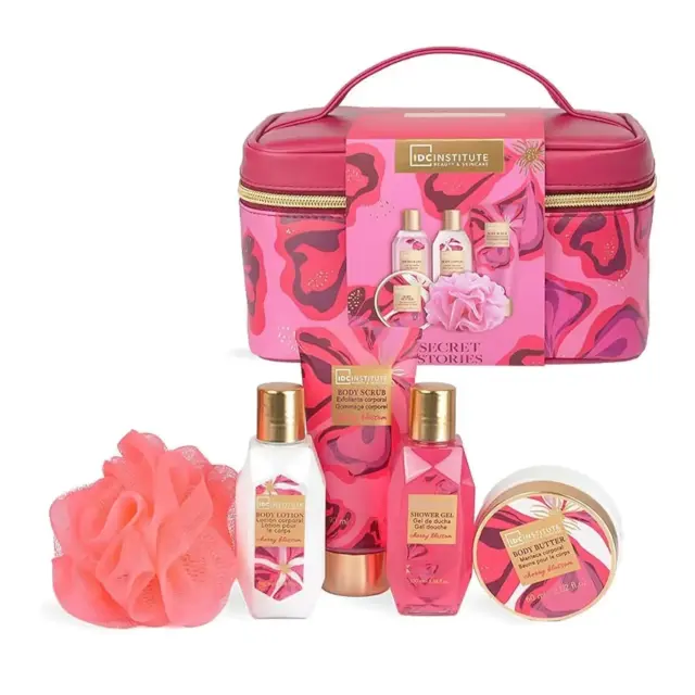 IDC Secret Stories Cherry Blossom Complete Bloom Cosmetic Bag Set