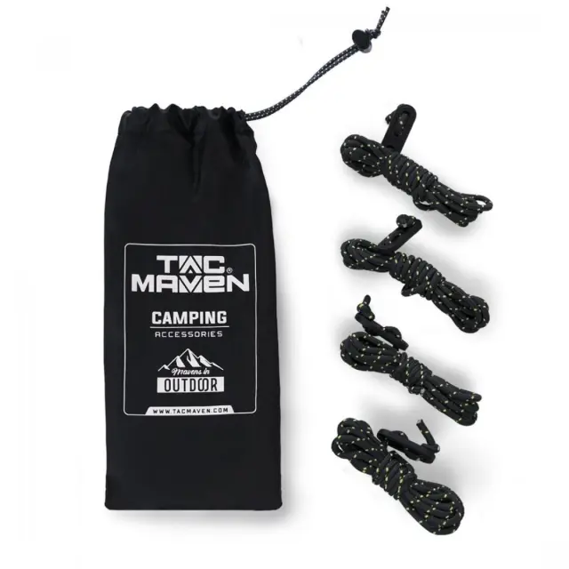 TAC MAVEN Cord Lanyard With Tensioner-Κορδόνια με Τεντωτήρα - 01-Black-Μαύρο