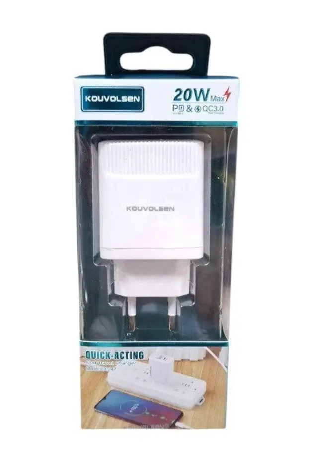 Αντάπτορας φόρτισης Fast Charge με 2 θύρες USB-A & Type-C - 20W - CX147 - 251479 2
