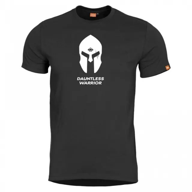 Pentagon Ageron ''Spartan Helmet'' T-Shirt-Μπλουζάκι Μακό για Τακτική-Καθημερινή Χρήση - 01-Black-Μαύρο