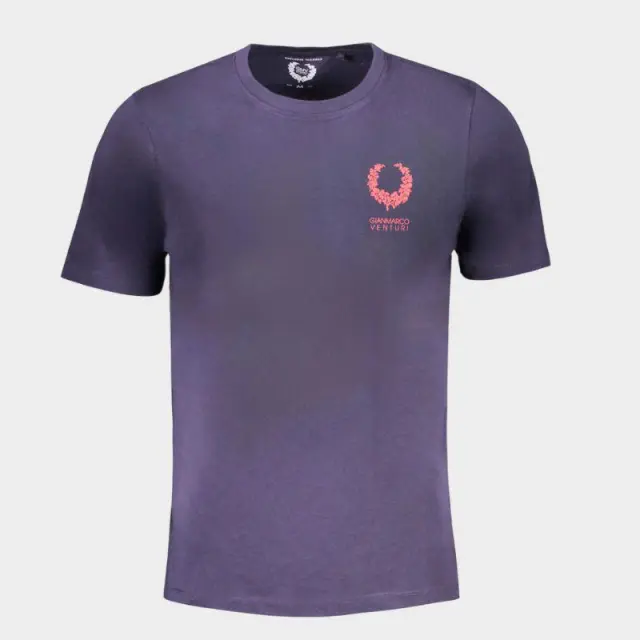 T-Shirt Gian Marco Venturi AU01413A Μπλε - 2XL