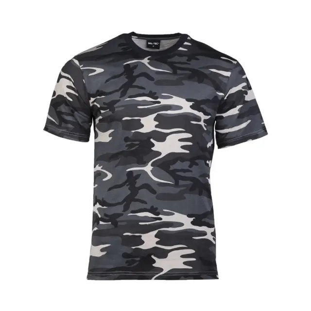 Mil-Tec Dark Camo T-Shirt-Μπλούζα Παραλλαγής για Τακτική -Καθημερινή Χρήση - Dark Camo