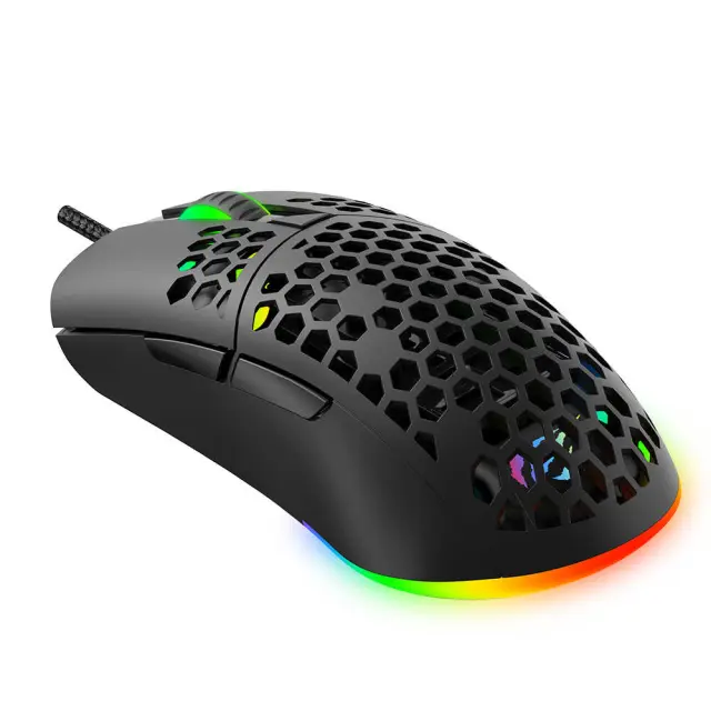 Havit - Wired Gaming Mouse (MS1036) - with RGB Lights, 1200/1600/2400/4800/6400/7200 DPI, 1.6m, 5V - Black 2