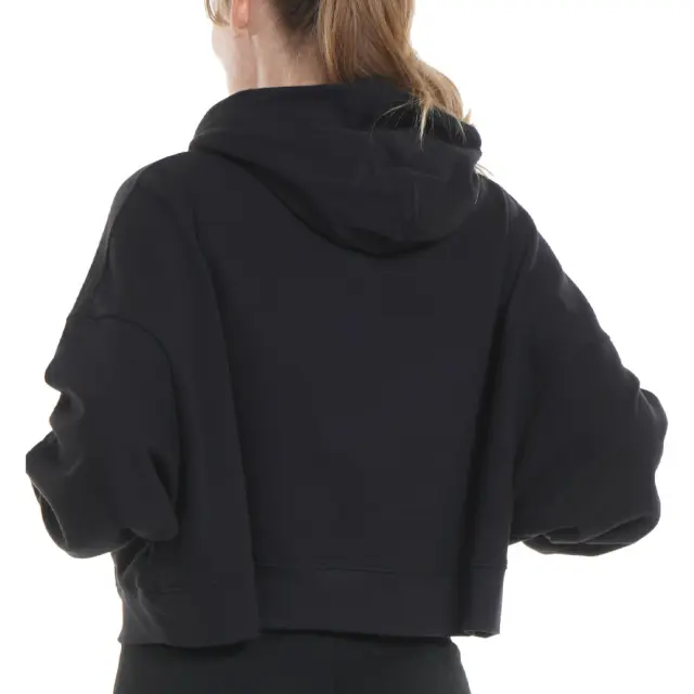 BODY ACTION WOMENS OVERSIZED CROPPED HOODIE - M 3