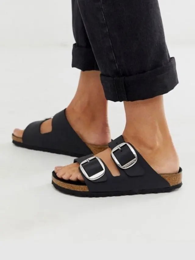 Birkenstock Πέδιλα Γυναικείο δέρμα Oiled Μαύρο BIR/ARIZONA BIG BUCKLE 1011075 BLACK 2