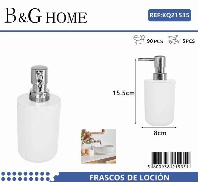Θήκες κρεμοσάπουνου Dispenser πλαστικές - Σετ 5pcs - White - 21535 2