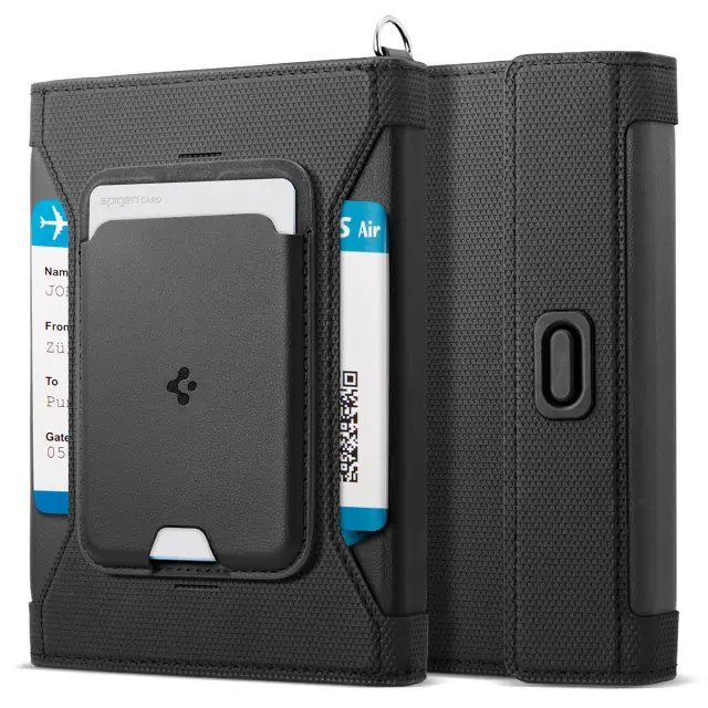 Spigen Universal Passport Holder with MagSafe Wallet, black