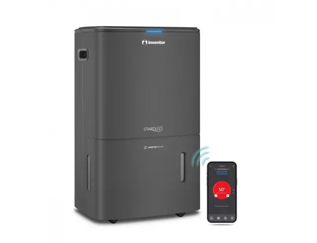 Αφυγραντήρας Ιnventor Stardust SD-IONINV-20L με AI, Wi-Fi, λειτουργία στεγνώματος, ιονιστή, χρονοδιακόπτη και ικανότητα αφύγρανσης 20 λίτρα / ημέρα - BlackSD-IONINV-20L 3