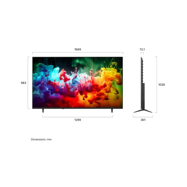 ΤΗΛΕΟΡΑΣΗ 75'' QNED 75QNED72B6A Mini LED LG 2