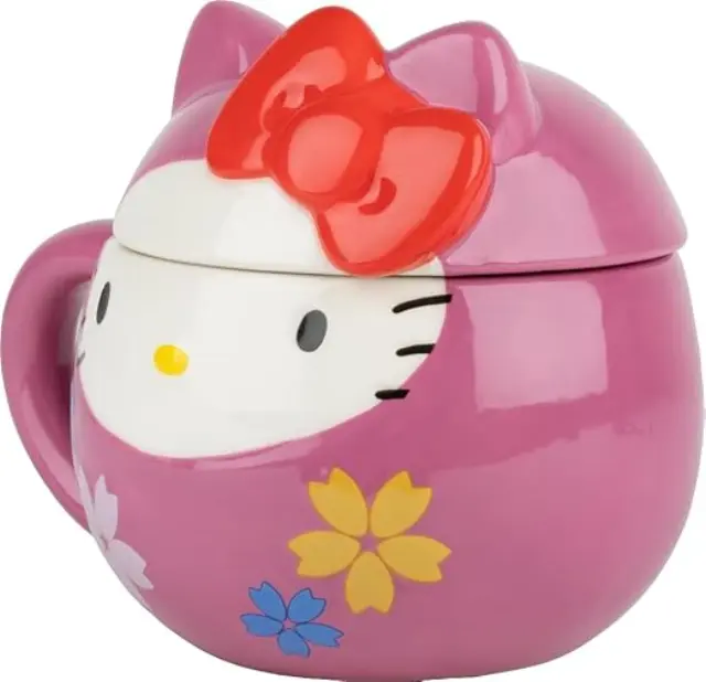 Κούπα κεραμική με καπάκι HELLO KITTY - Daruma 3D Mug+Lid 320ml 10019000019 3