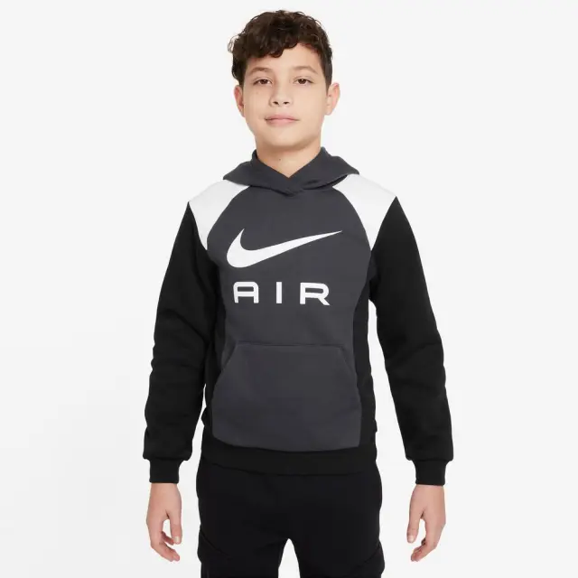 Nike Air Hoody ΠΑΙΔΙΚΗ ΜΠΛΟΥΖΑ (FZ4955-060) - Λευκό-Μαύρο