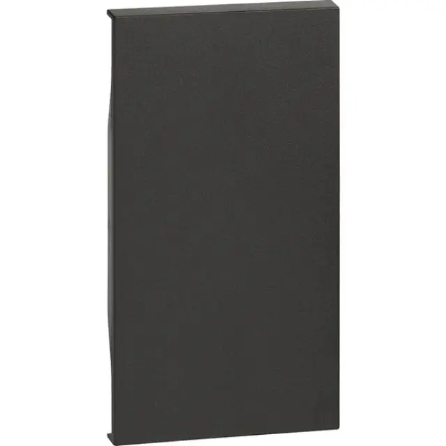 Cover plate LivingNow blank 2-module black