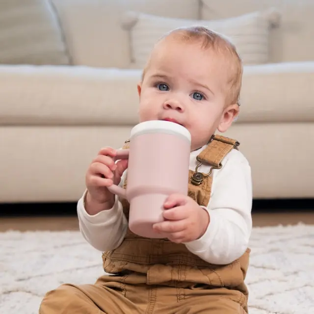 INFANTINO My 1st Tumbler -Pirouette κύπελο με καλαμάκι σιλικόνης 260 ml