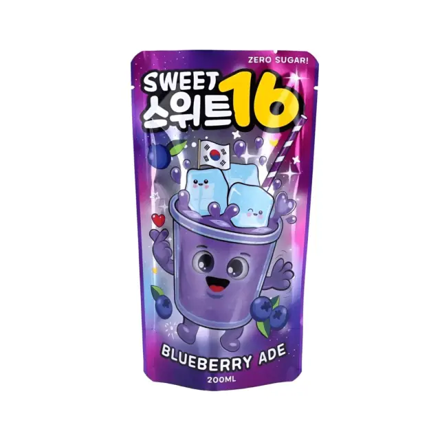 Sweet16 Blueberry Ade Zero Sugar 200ml ΧΓ