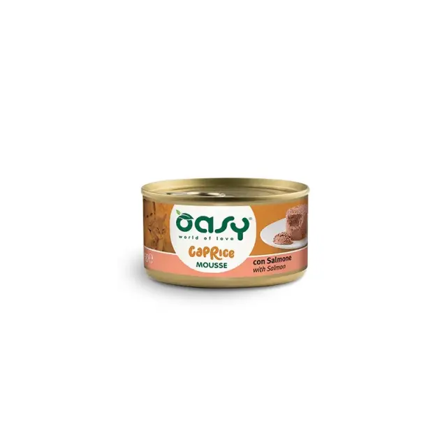 Oasy Grain Free Cat Adult Mousse Σολομός 85gr Μονόχρωμο