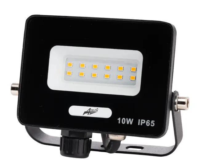 ΠΡΟΒΟΛΕΑΣ LED ΚΑΙ ΓΙΑ ΑΝΙΧΝΕΥΤΗ ΚΙΝΗΣΗΣ 10W 230V 6200K IP65 ΜΑΥΡΟΣ