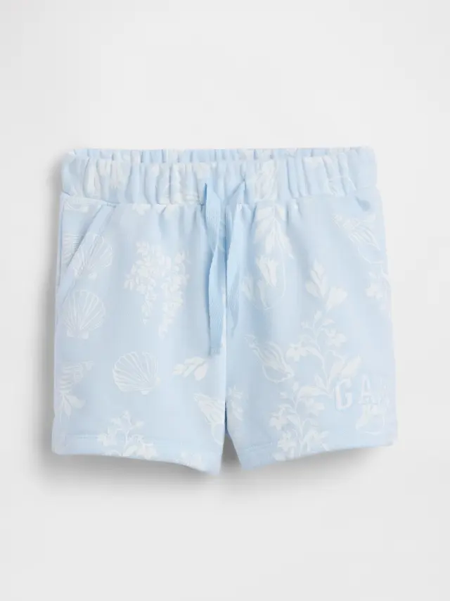 Βρεφικό babyGap Σορτς Φούτερ από French Terry με Λογότυπο essential blue