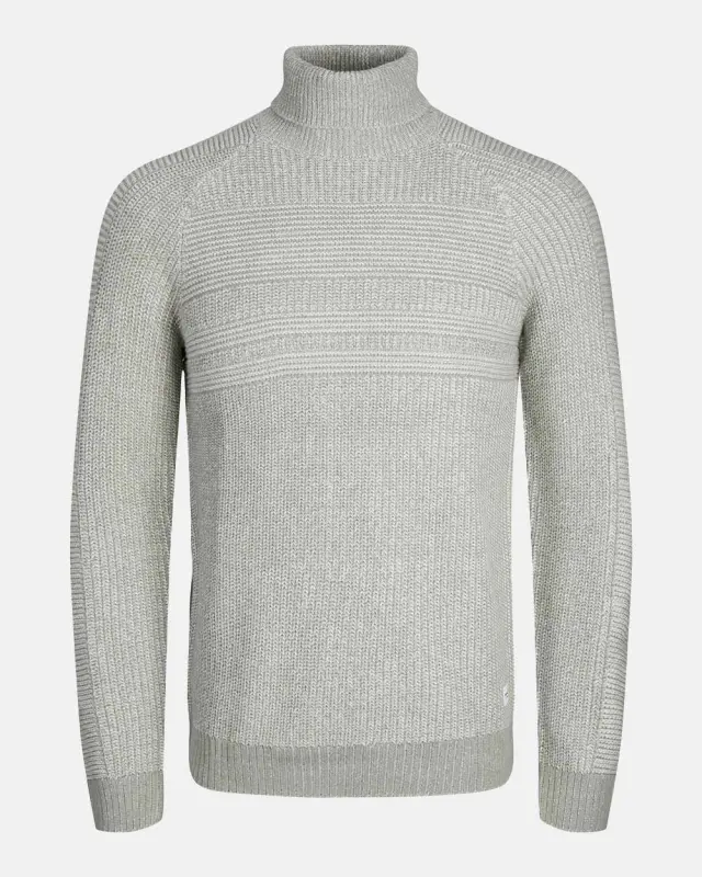 JACK & JONES JJPOWER KNIT ROLL NECK #d8d8d8