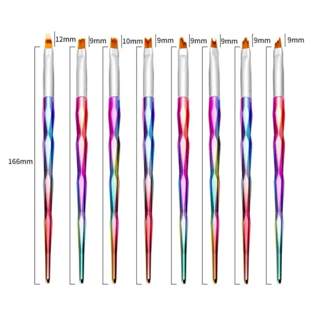Σετ πινέλα νυχιών Nail Art 8τμχ - 8Pcs Nail Art Brush 039296 3