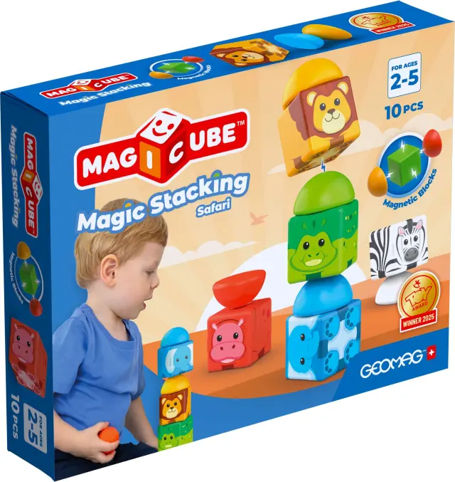 Geomag Magicube Magnetic Magic Stacking Safari 10